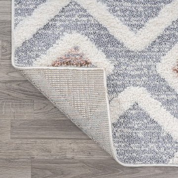 Monique Trellis High-low Area Rug